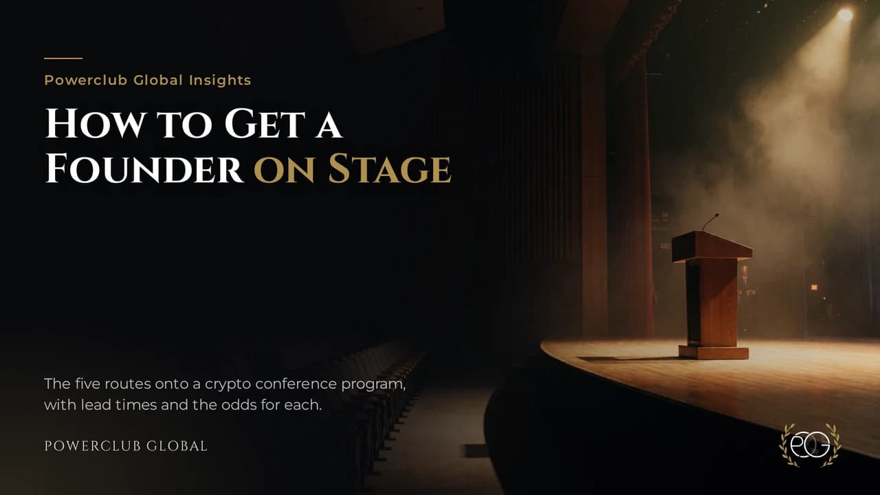 How to Get a Speaking Slot at a Crypto Conference