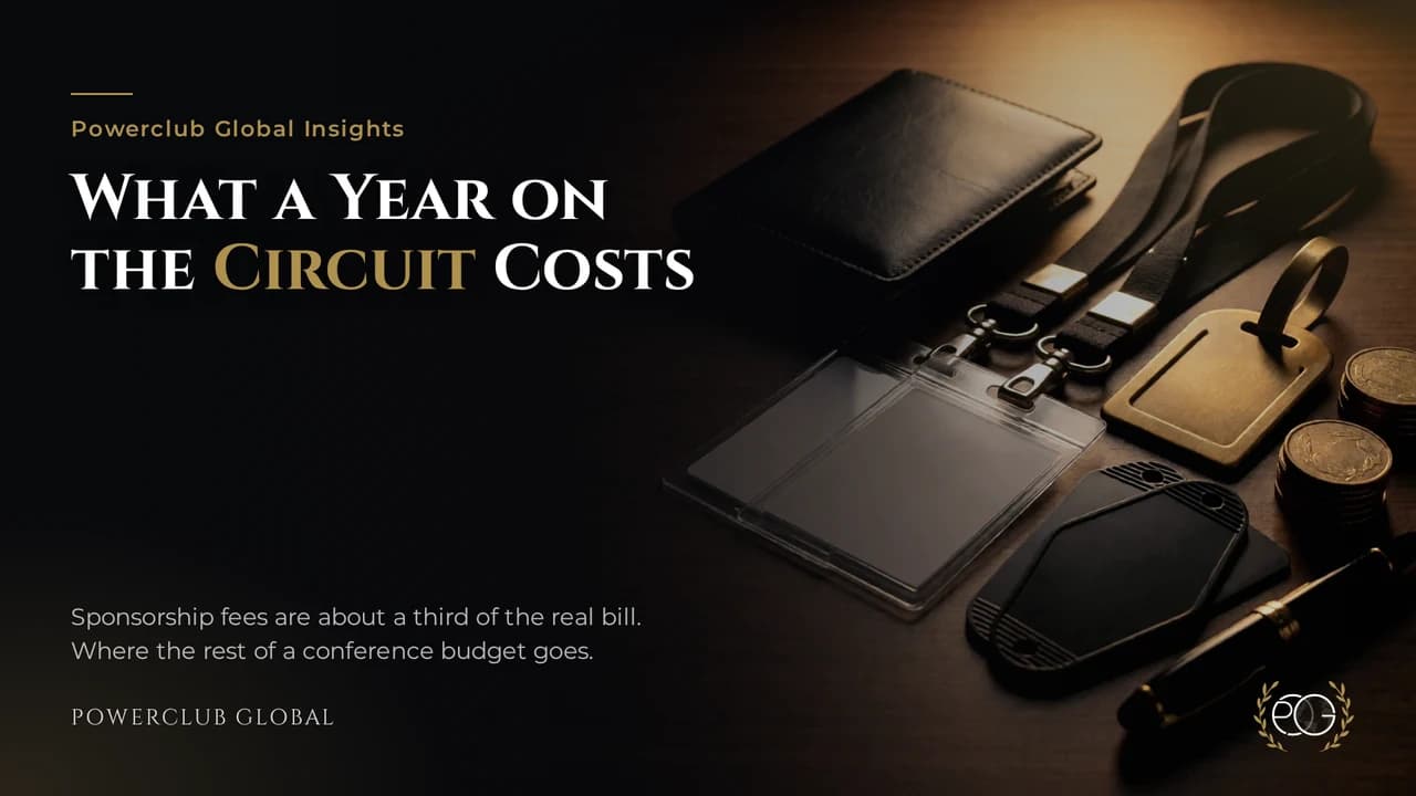 Conference Sponsorship Cost: A Year on the Crypto Circuit